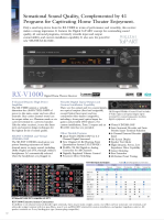 Yamaha RXV-1000 - Brochure